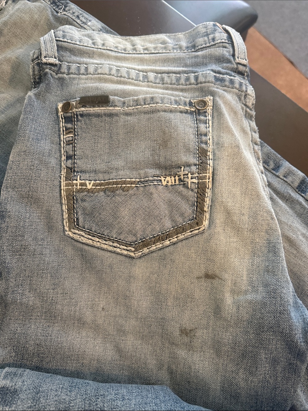 Ariat Slim Straight Light Wash Men's Jeans - Picture 7 of 8